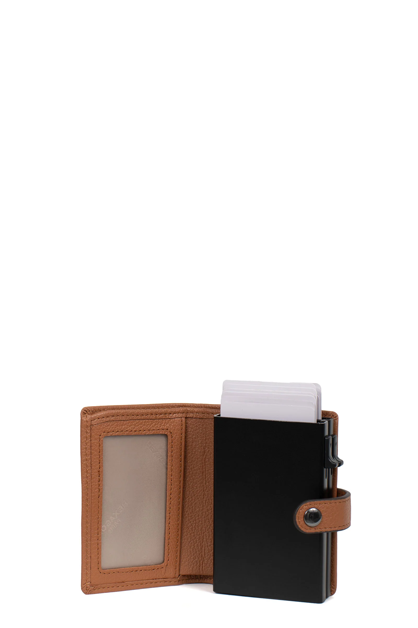 Boîtier porte-cartes - 1 volet - Stop RFID - Cuir - Image 63