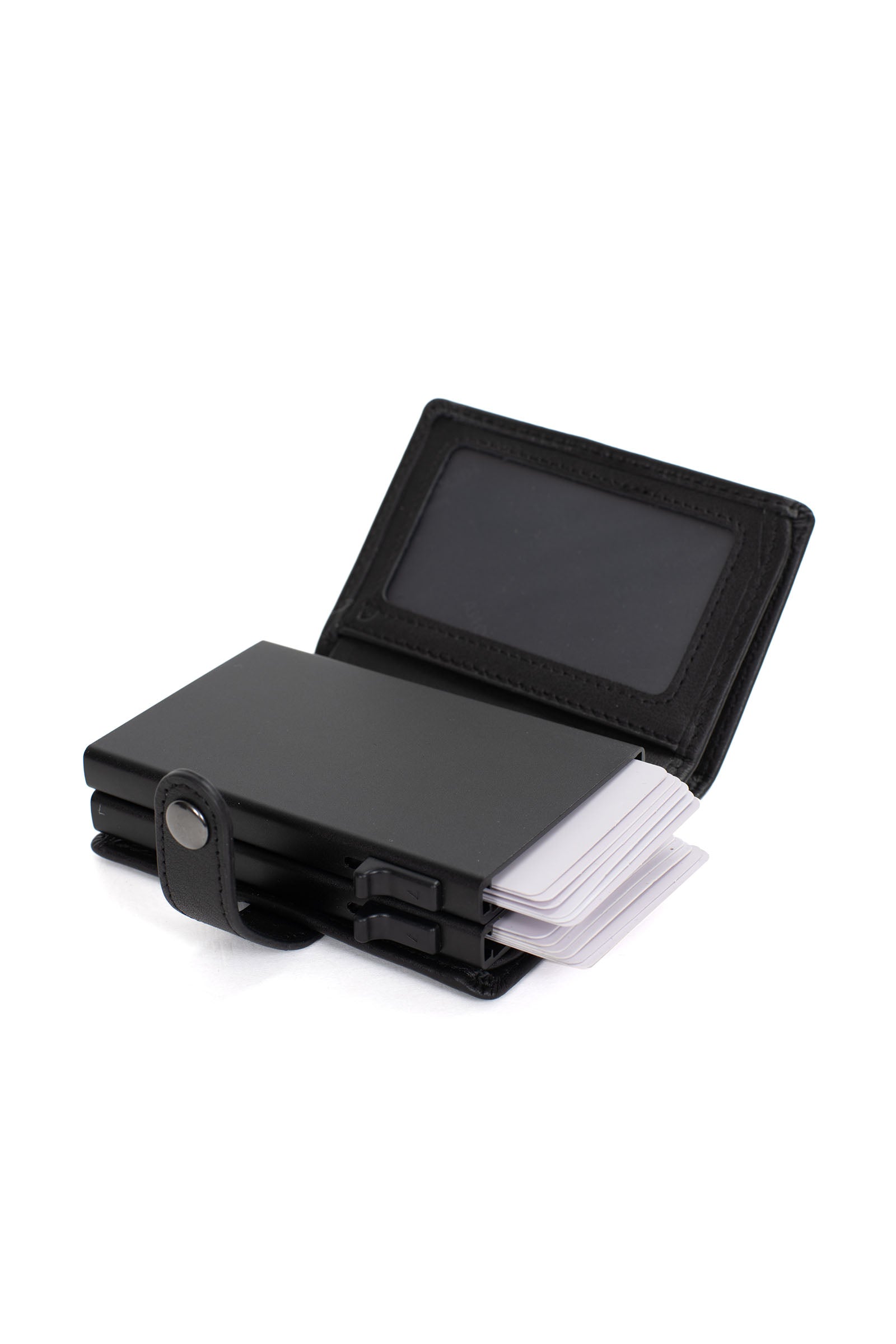 Boîtier porte-cartes - 1 volet - Stop RFID - Cuir - Image 12