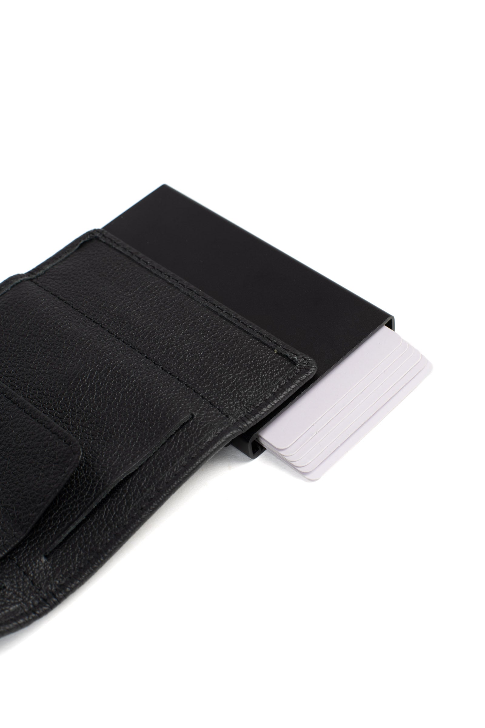Boîtier porte-cartes - 2 volets - Stop RFID - Cuir - Image 11