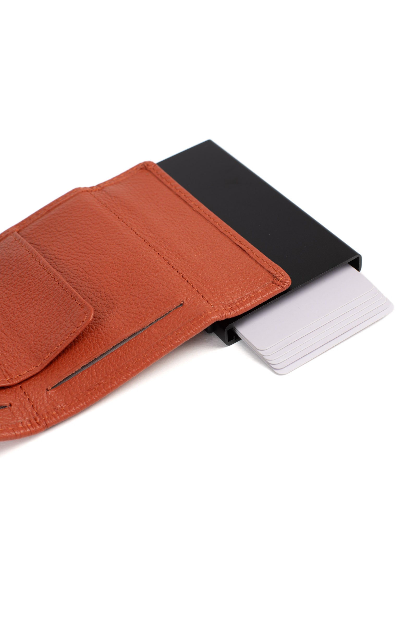 Boîtier porte-cartes - 2 volets - Stop RFID - Cuir - Image 17