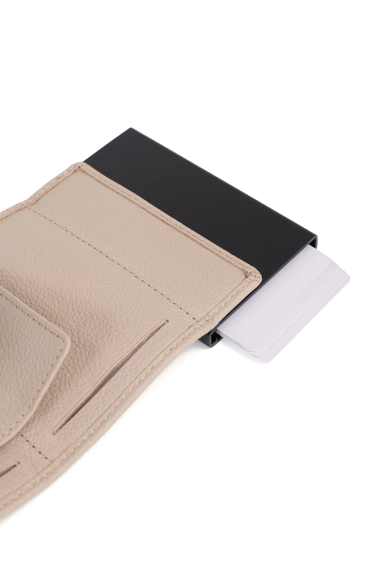 Boîtier porte-cartes - 2 volets - Stop RFID - Cuir - Image 83