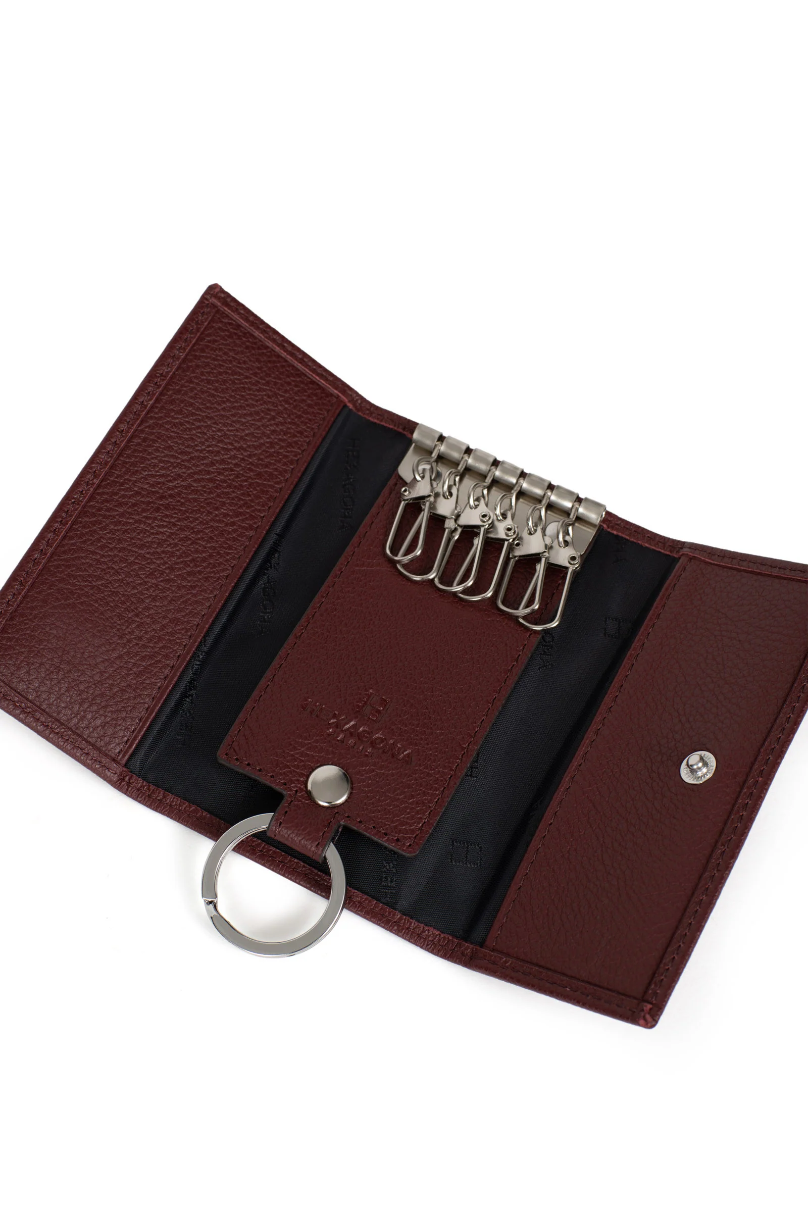 Étui porte-clés - 2 volets - Cuir - Image 5