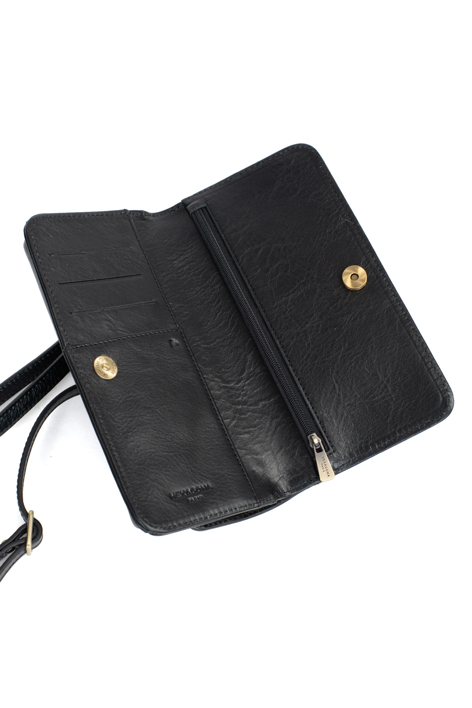 Pochette téléphone avec portefeuille - 1 volet - Stop RFID - Cuir - Image 5