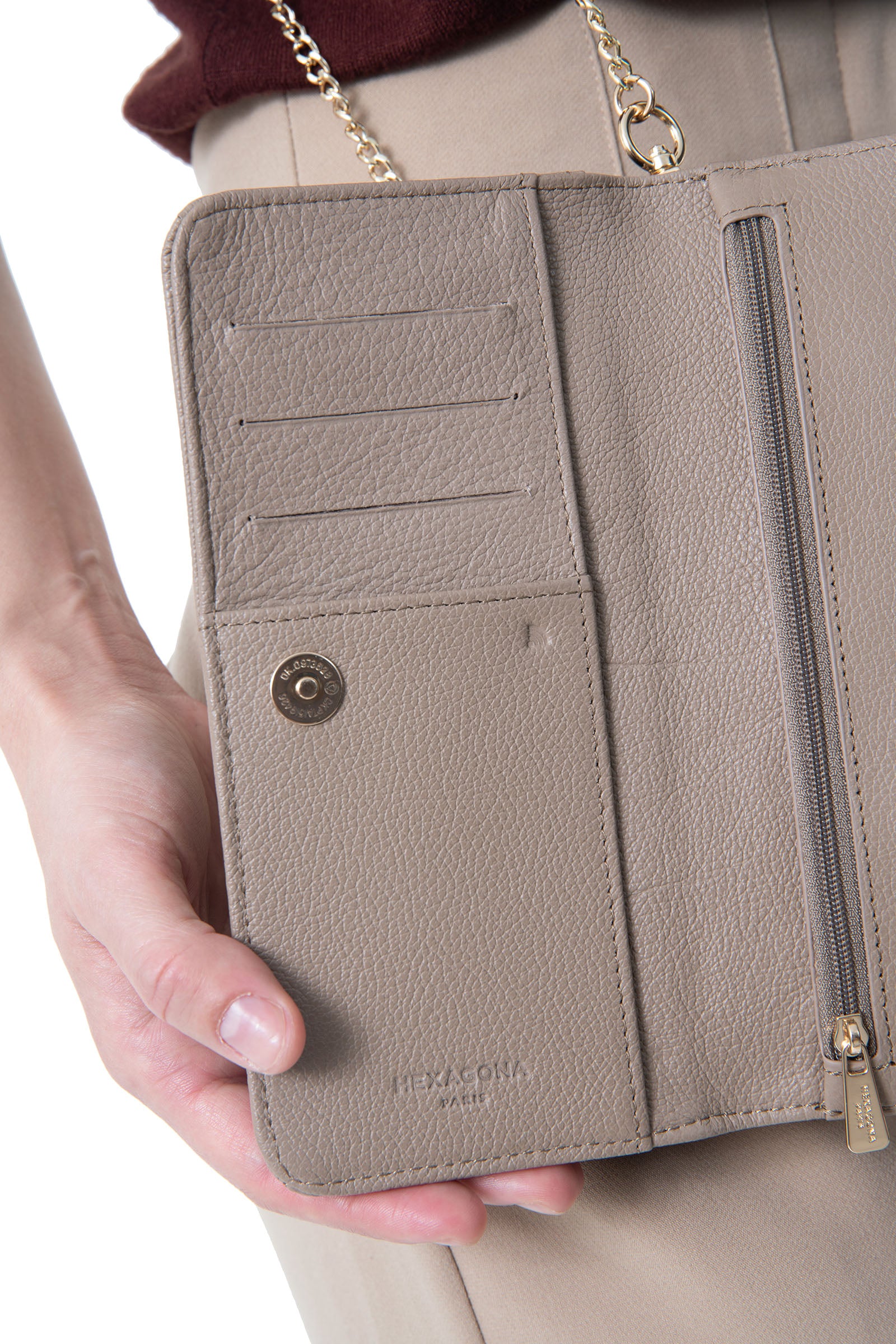 Pochette téléphone avec portefeuille - 1 volet - Stop RFID - Cuir - Image 49