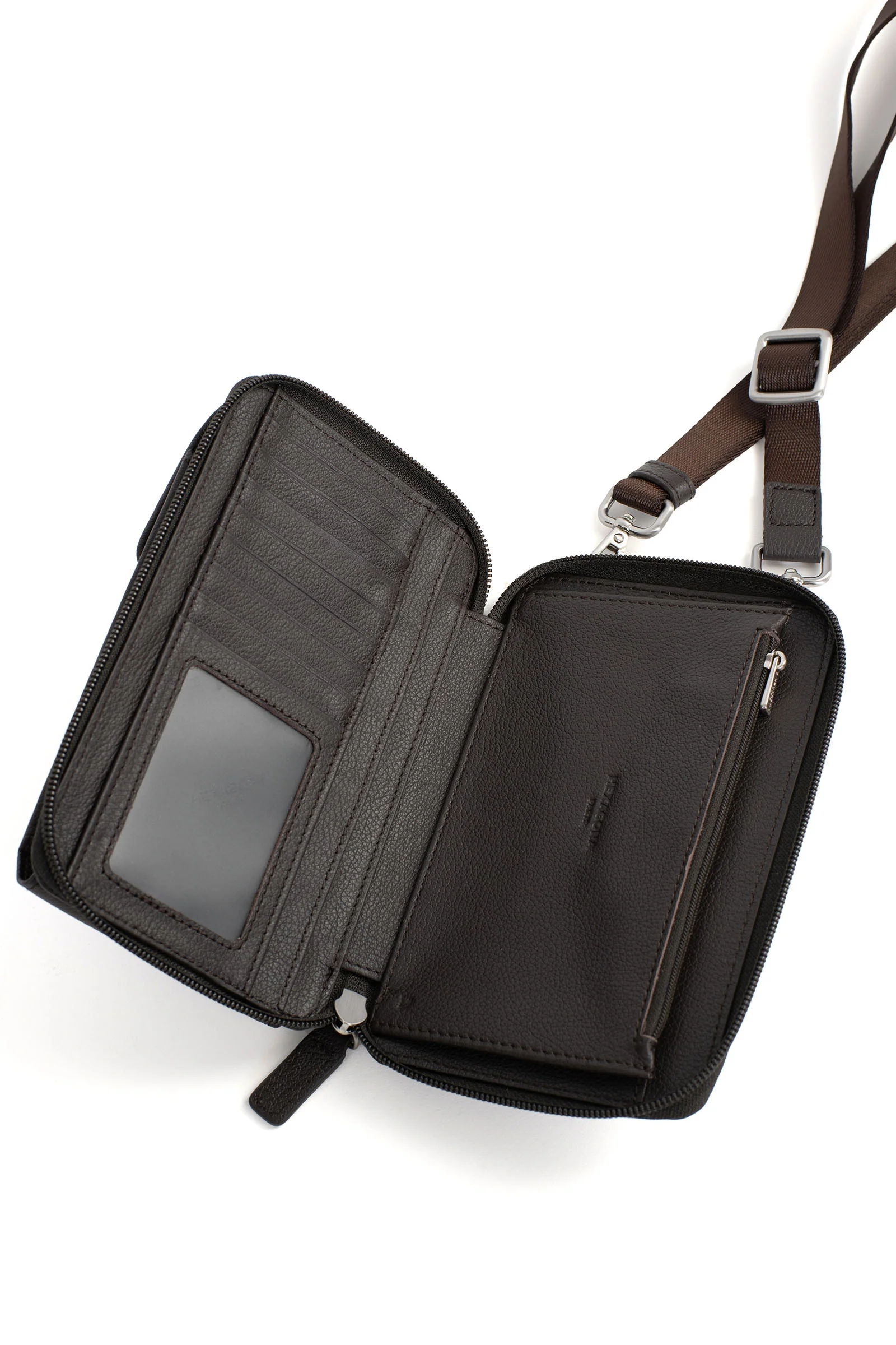Pochette téléphone avec portefeuille - Stop RFID - Cuir - Image 14