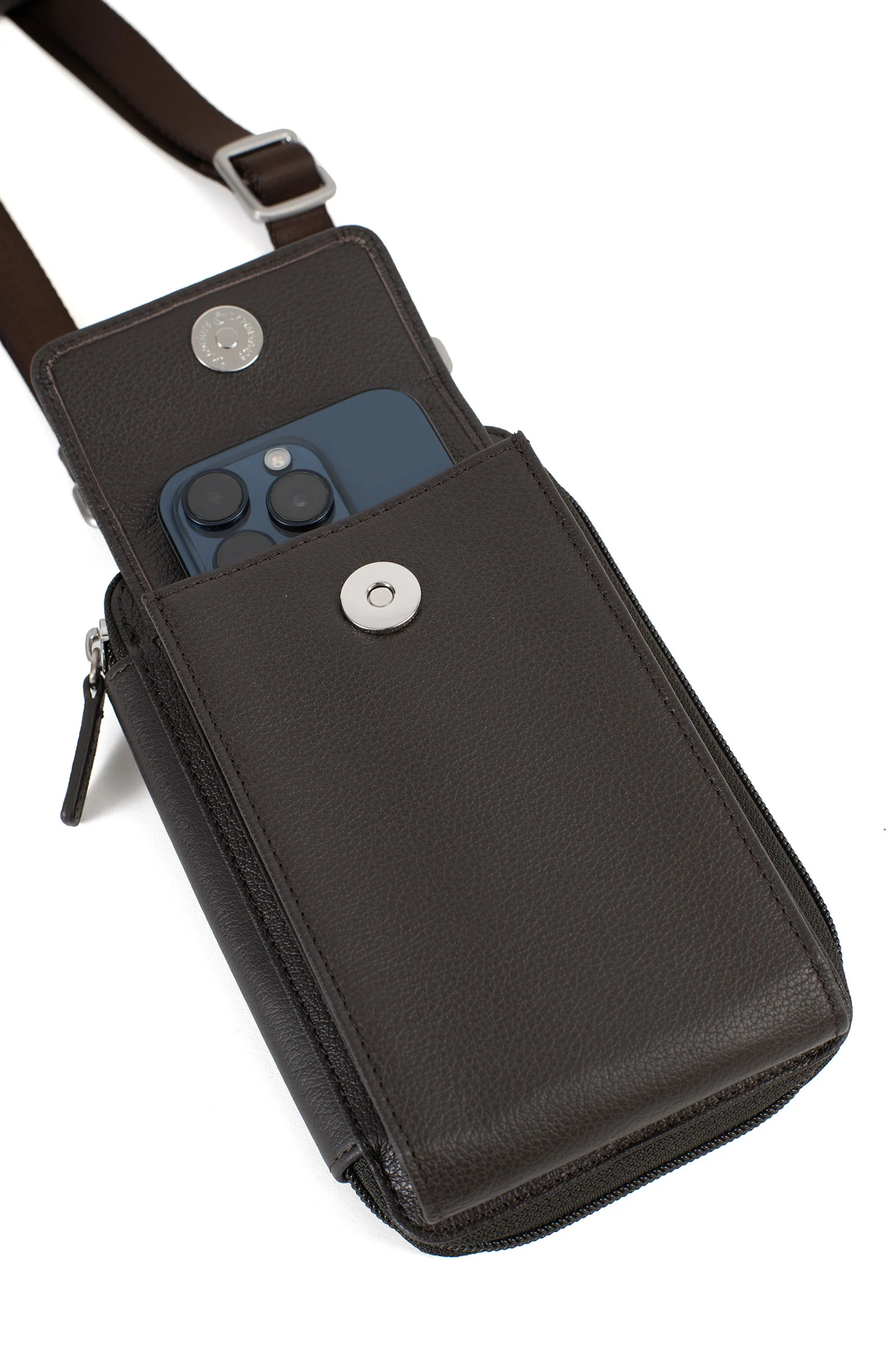 Pochette téléphone avec portefeuille - Stop RFID - Cuir - Image 29