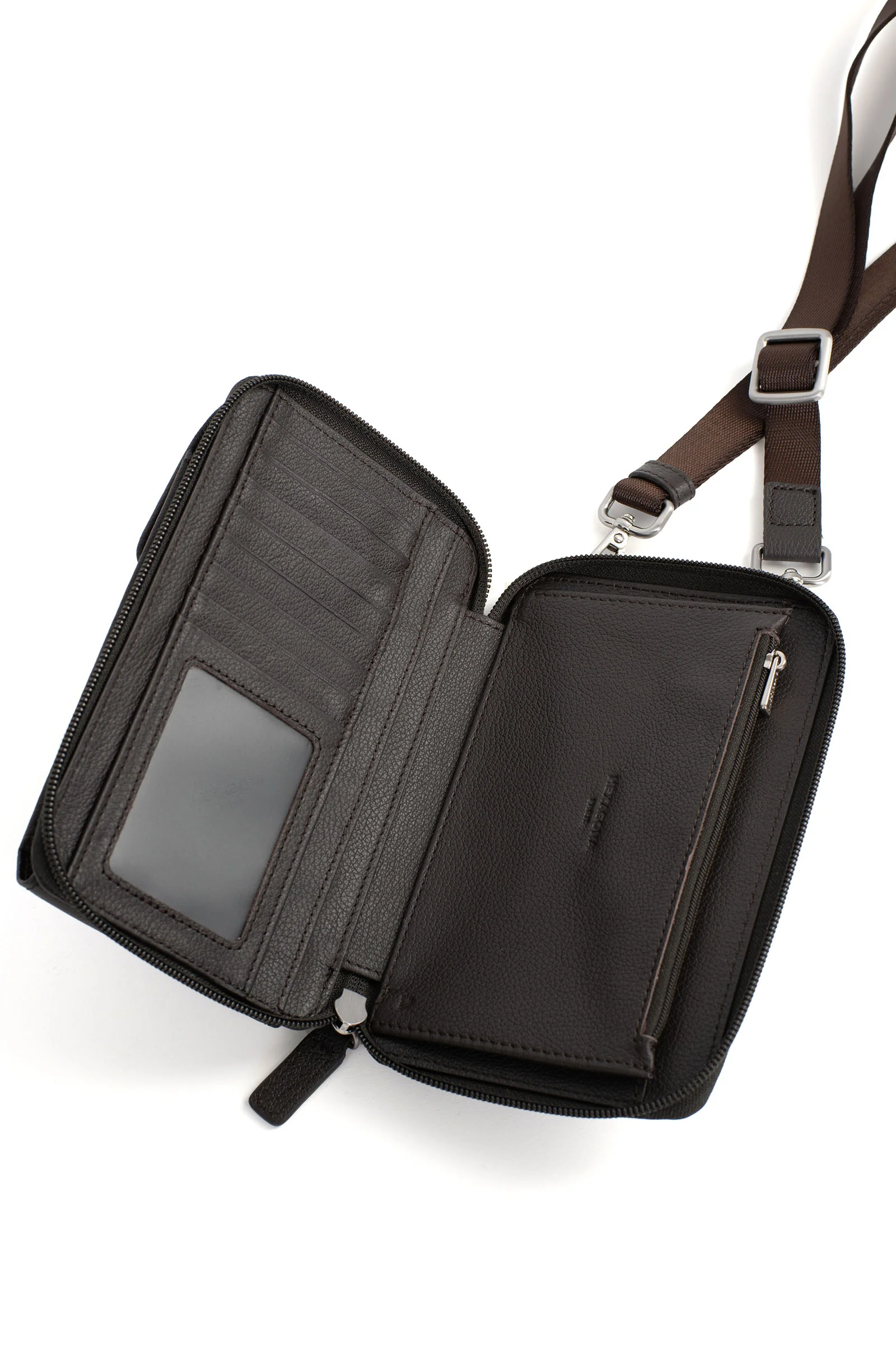 Pochette téléphone avec portefeuille - Stop RFID - Cuir - Image 30