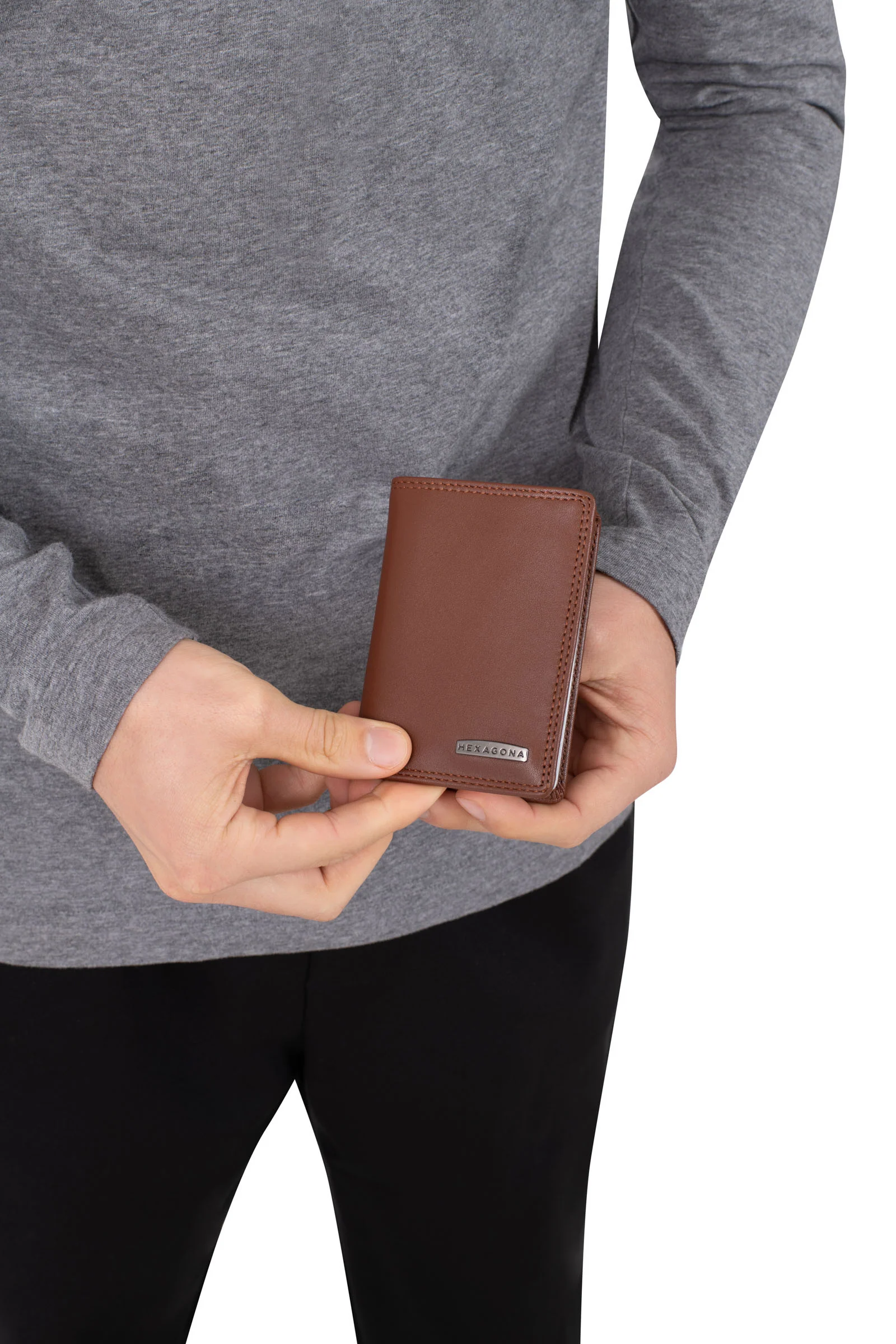 Porte-cartes - 1 volet - Stop RFID - Cuir - Image 14