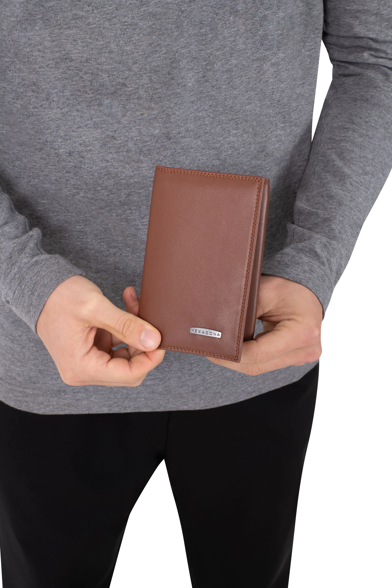 Porte-papiers - 3 volets - Stop RFID - Cuir - Image 2