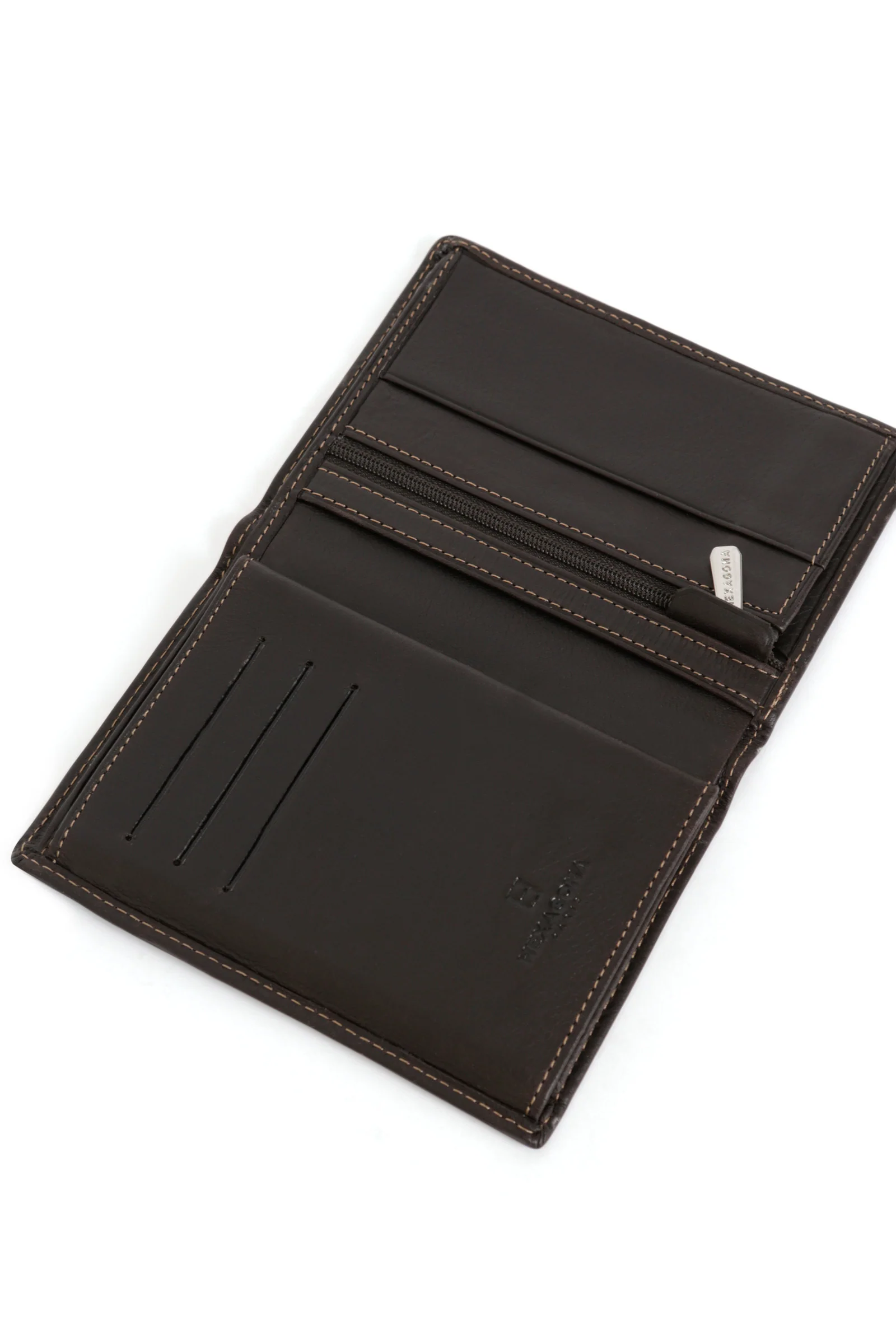 Portefeuille européen - 3 volets - Cuir - Image 4