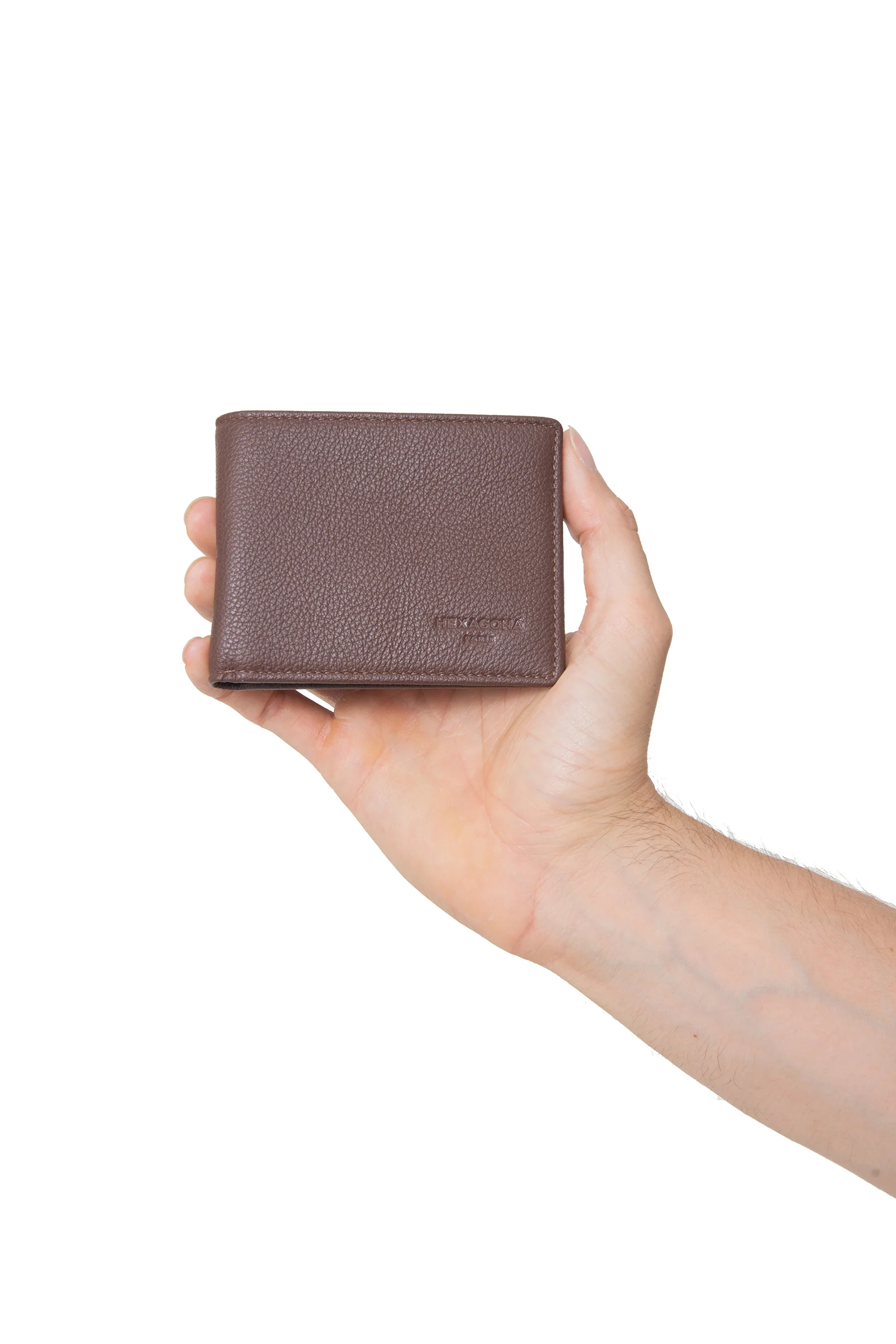 Portefeuille italien - 2 volets - Stop RFID - Cuir de vachette - Image 8
