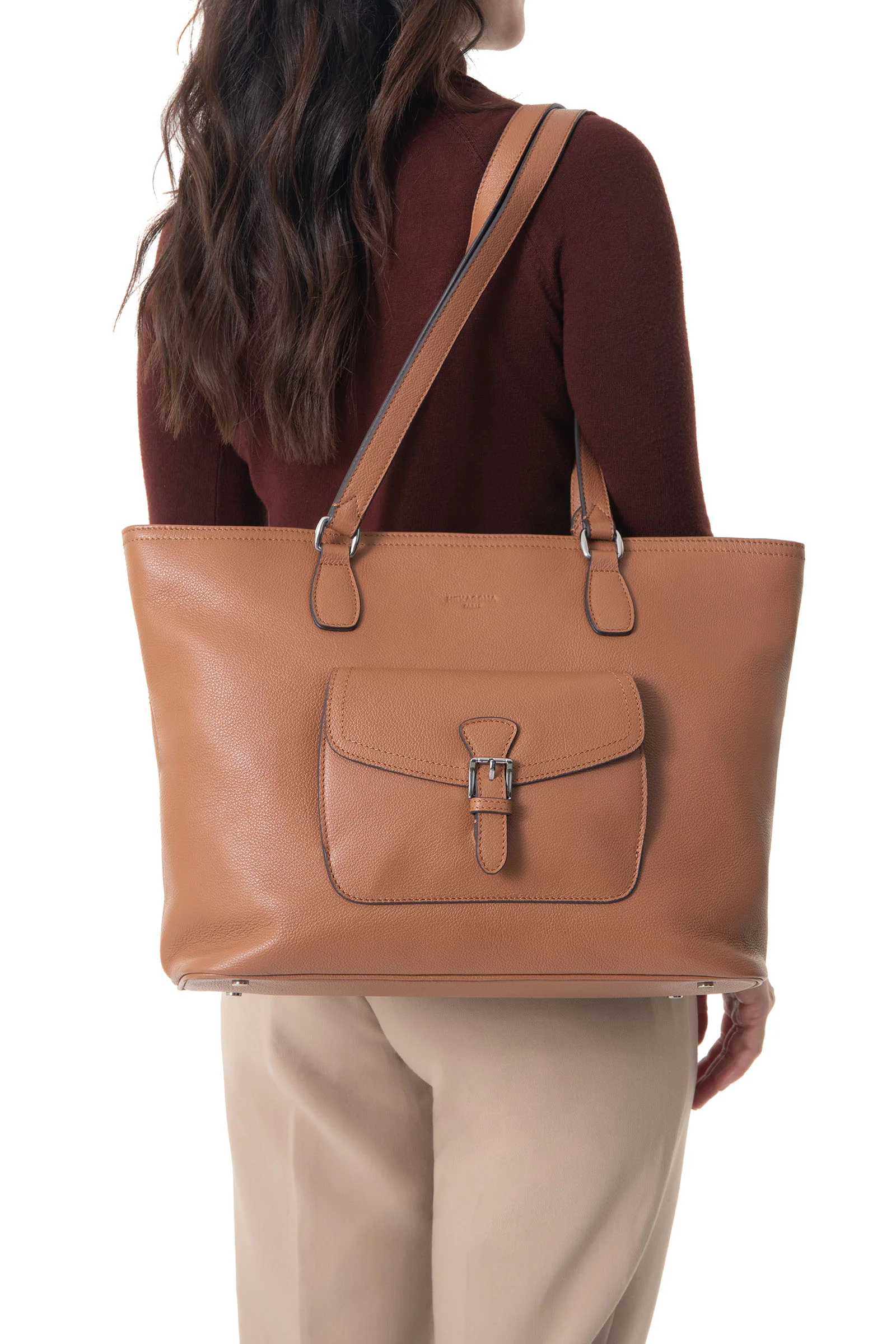 Sac cabas porté épaule - A4 - Cuir - Image 3