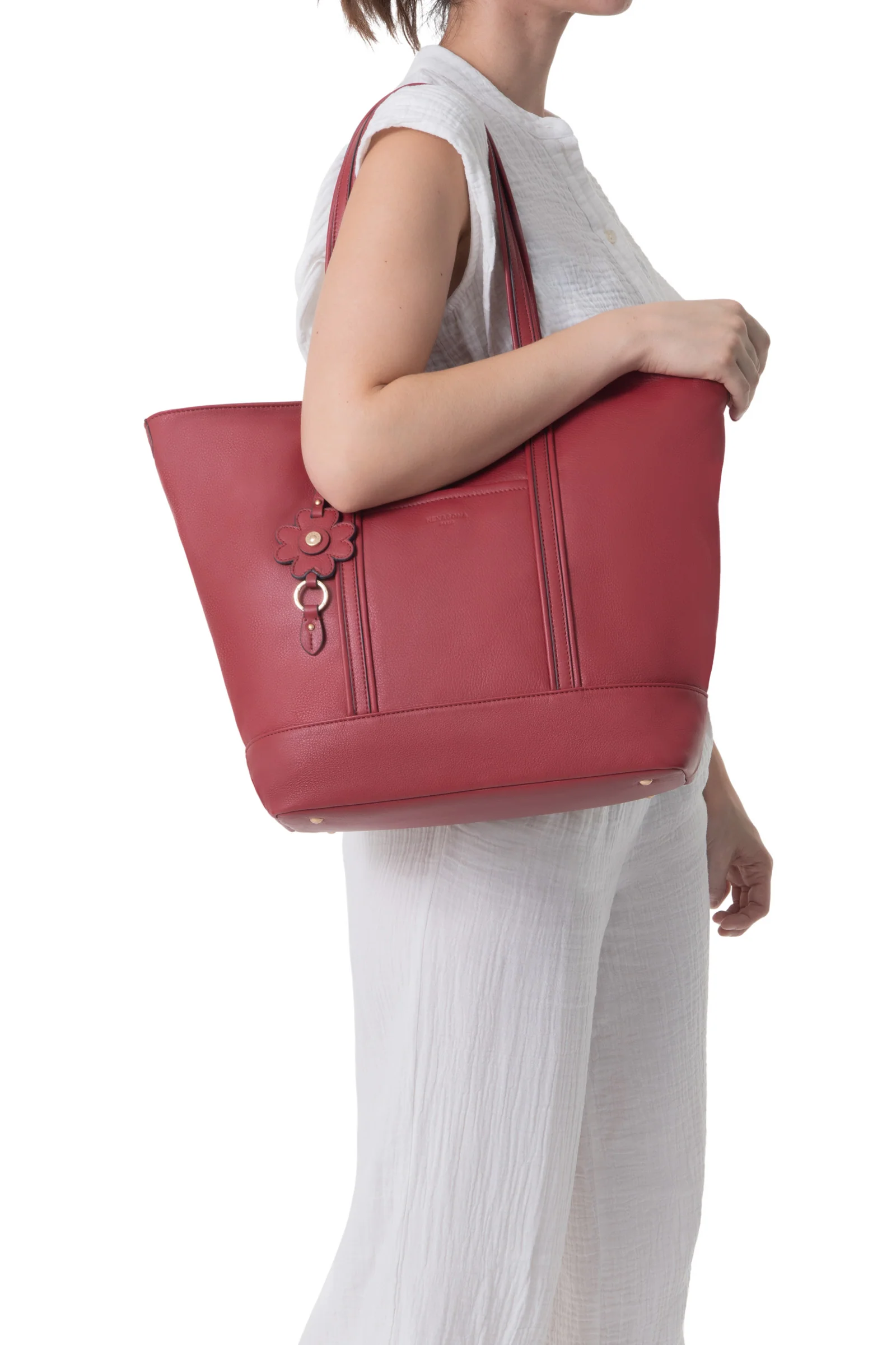 Sac cabas porté épaule - A4 - Cuir de vachette - Image 56