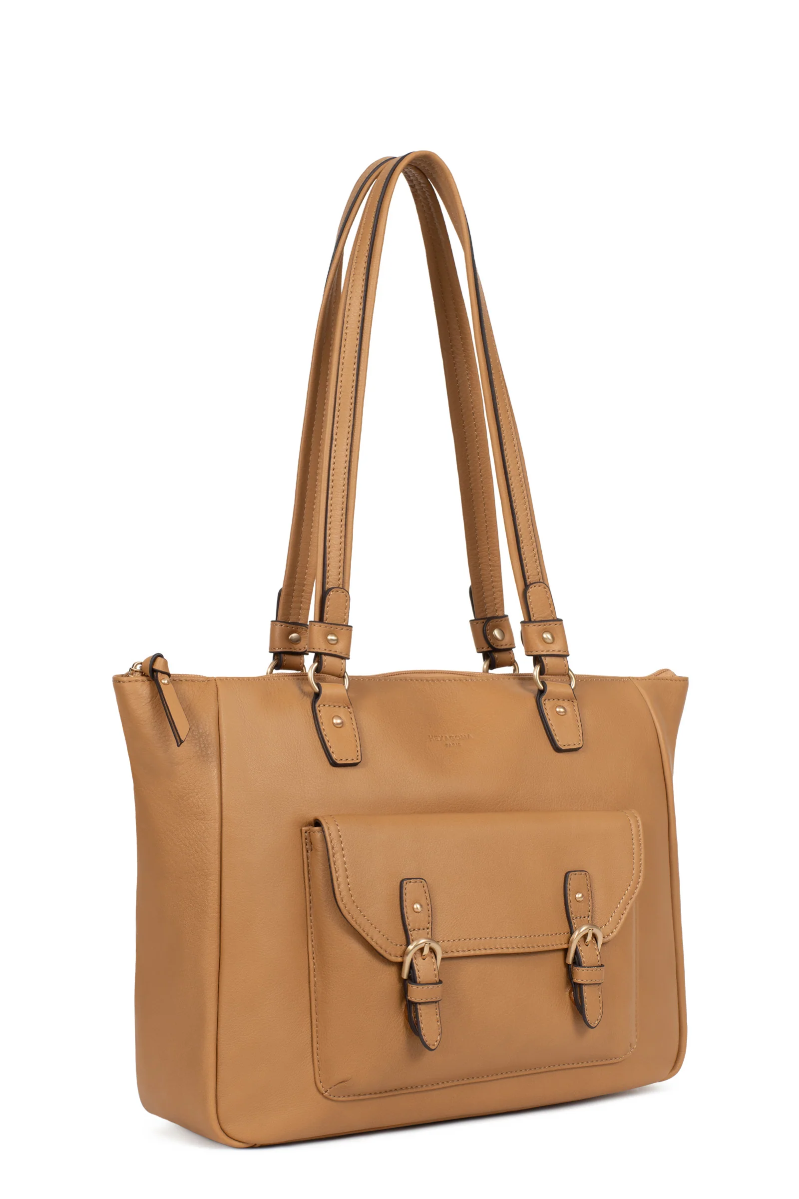 Sac porté épaule 2 anses - A4 - Cuir de vachette - Image 39