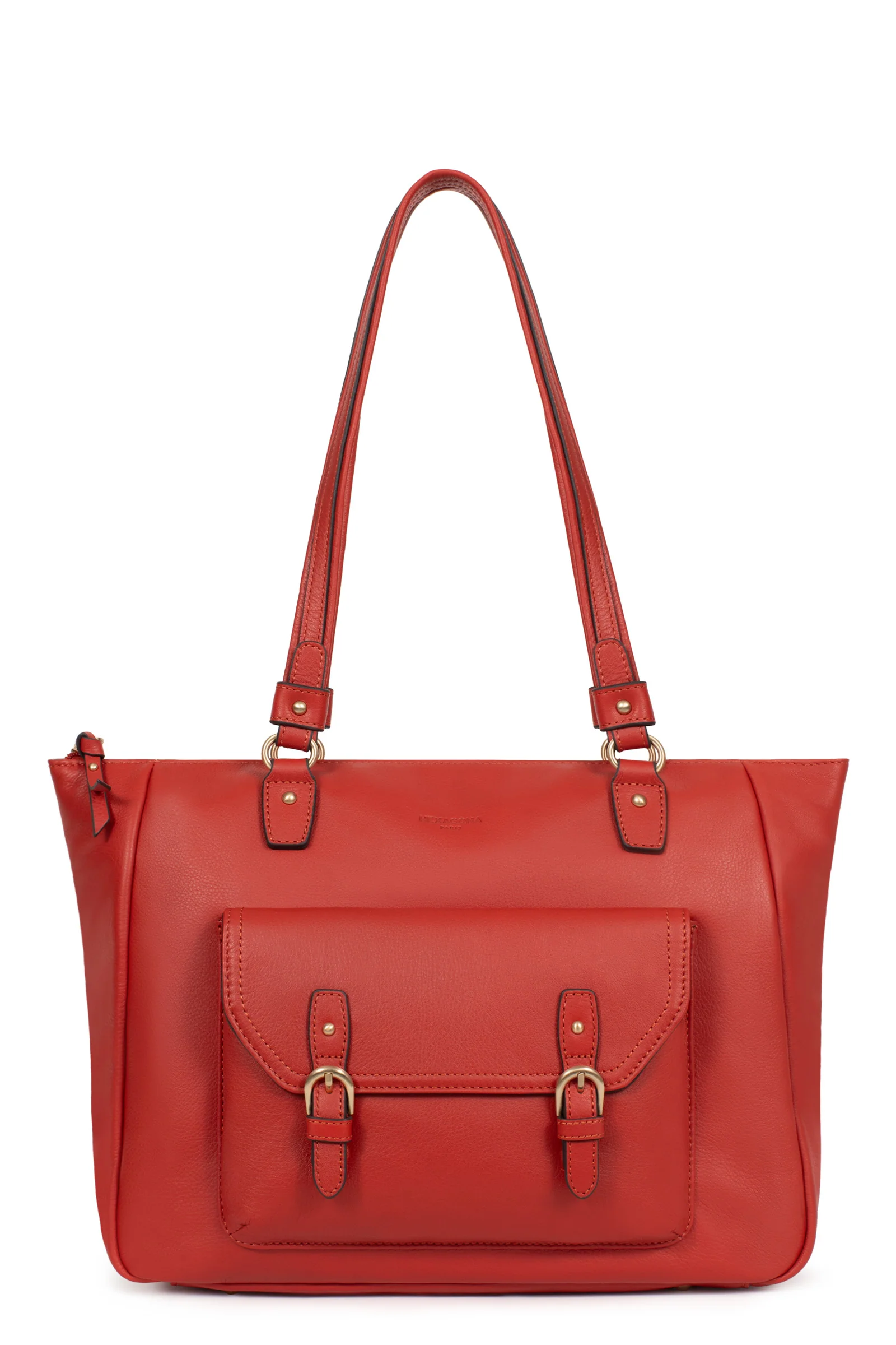 Sac porté épaule 2 anses - A4 - Cuir de vachette - Image 7