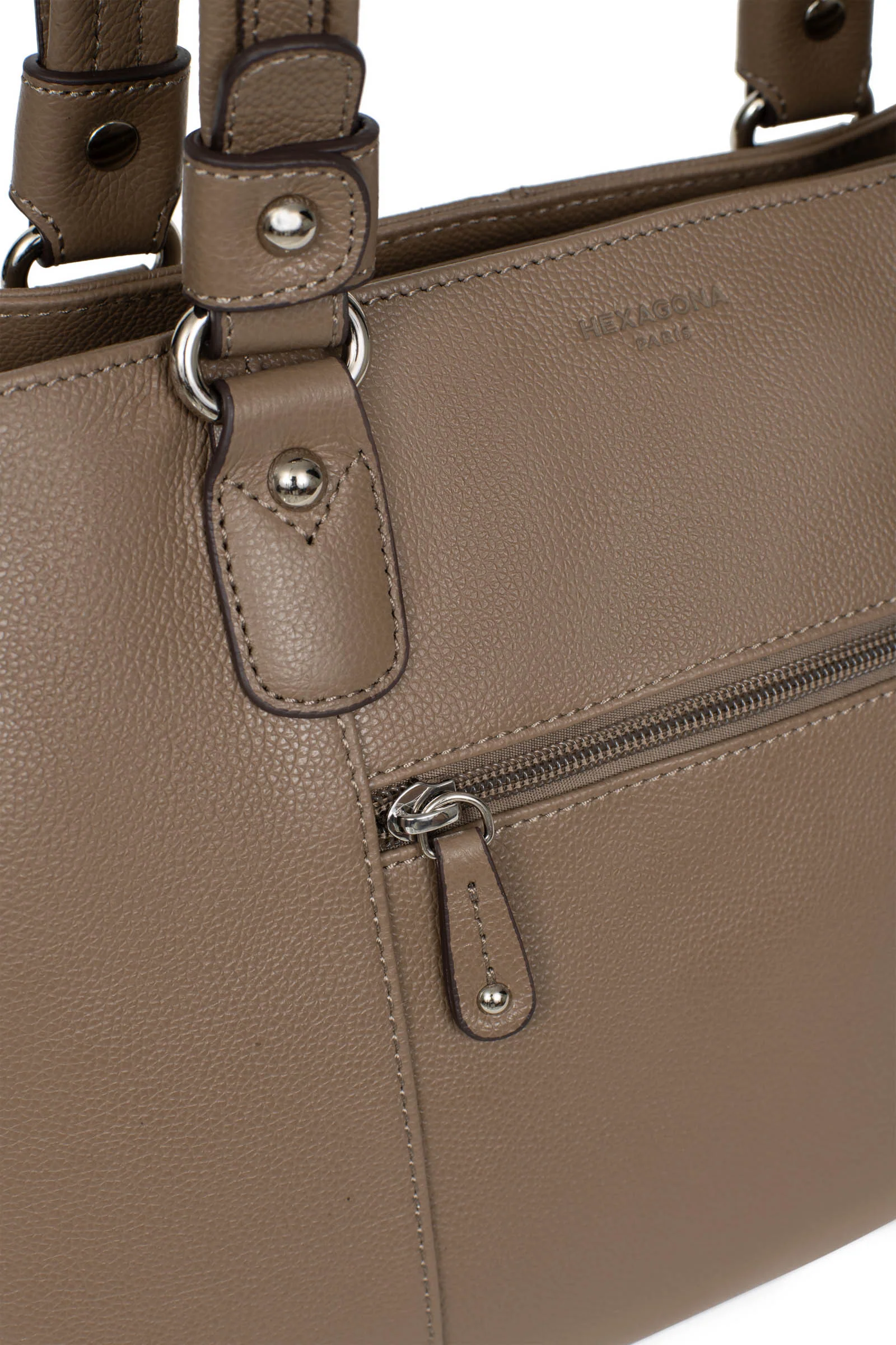Sac porté épaule 2 anses - Cuir - Image 11