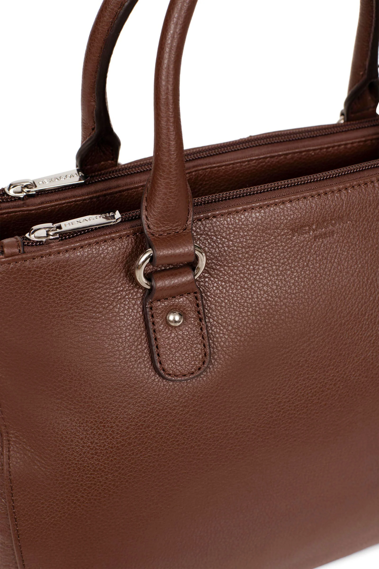 Sac porté main 2 poignées - A4 - Cuir - Image 41