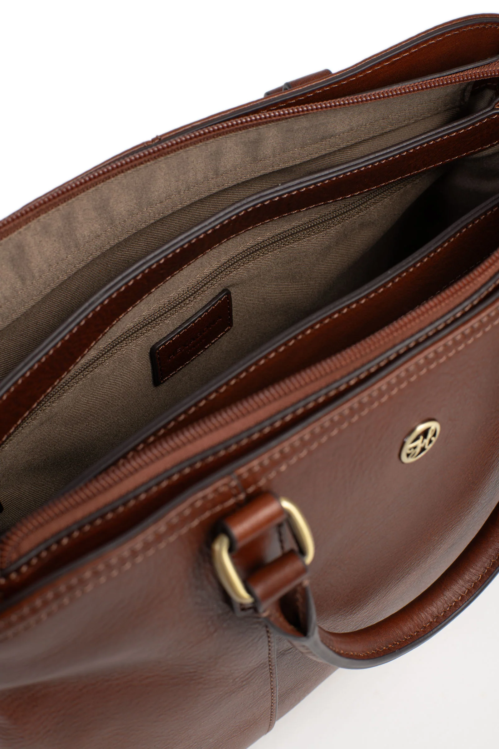 Sac porté main 2 poignées - Cuir - Image 10