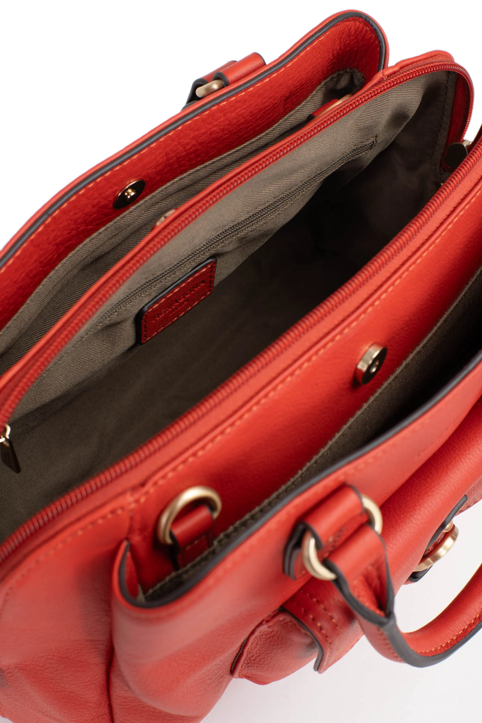 Sac porté main 2 poignées - Cuir de vachette - Image 12