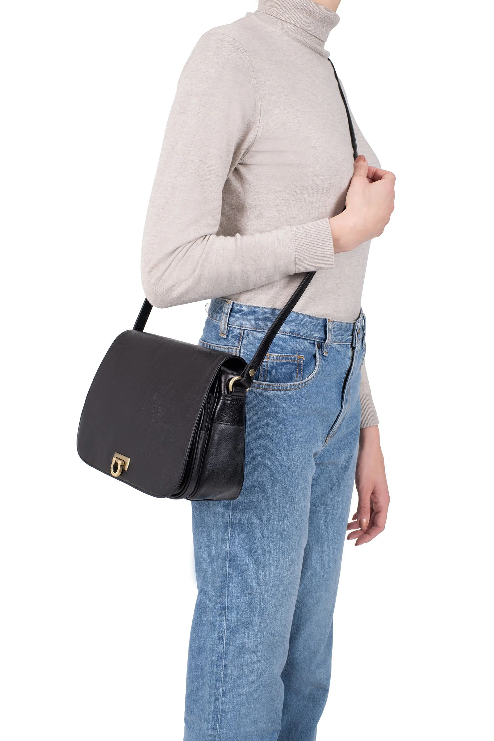 Sac porté travers - Cuir - Image 8